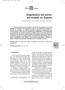 Diagnóstico del sector del mueble en España