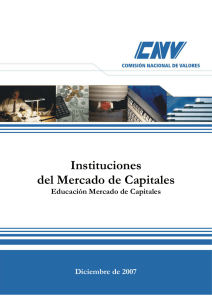 Instituciones del Mercado de Capitales