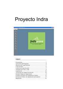Manual de Uso. - Proyecto Indra