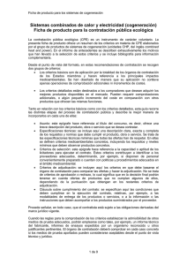 Sistemas combinados de calor y electricidad (cogeneración) Ficha