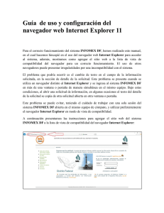 Guía de uso y configuración del navegador web Internet Explorer 11