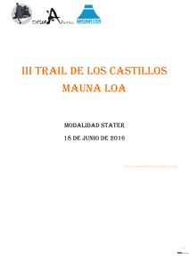 III Trail de los castillos MAUNA LOA
