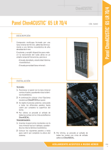 56003 Panel ChovACUSTIC 65 LR 70/4