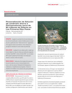 Personalización de Solución de Landmark ahorra a Petroamazonas