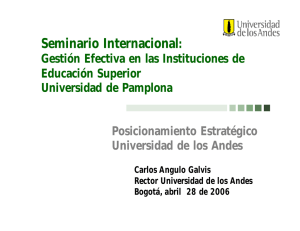 Posicionamiento Estratégico Universidad de los Andes