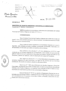 Page 1 - º AA «... ..., 944 DECRETO Nº VNSTERIO DE ASUNTOS