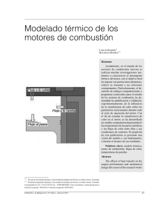 Modelado térmico de los motores de combustión