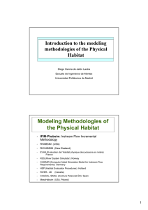 Modeling Methodologies of the Physical Habitat
