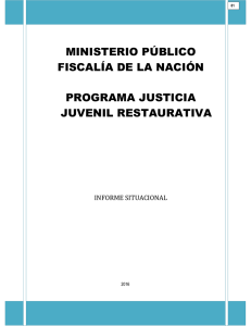 ministerio público fiscalía de la nación programa justicia juvenil