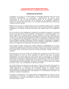 LEY DE EJECUCION DE PENAS PRIVATIVAS Y RESTRICTIVAS