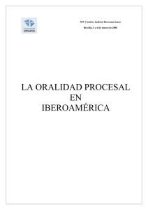 la oralidad procesal en iberoamérica