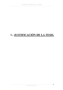 1.- JUSTIFICACIÓN DE LA TESIS.