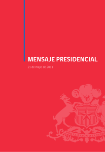 MENSAJE PRESIDENCIAL - Cámara de Diputados