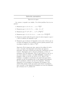 Tarea de inducción - Instituto de Matemáticas | UNAM