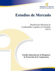 distribución minorista de combustibles líquidos en colombia (2012)