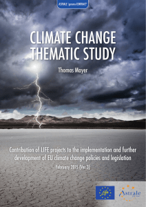 LIFE and climate change report