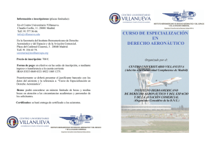 Folleto del curso - Instituto Iberoamericano de Derecho Aeronáutico