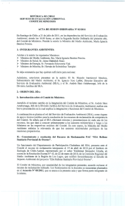 COMITE DE MINISTROS - Servicio de Evaluación Ambiental