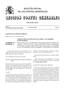 BOLETÍN OFICIAL DE LAS CORTES GENERALES BOLETÍN