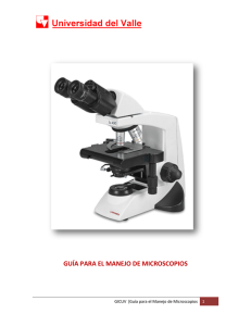 guía para el manejo de microscopios - gicuv