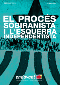 El procés sobiranista i l`esquerra independentista