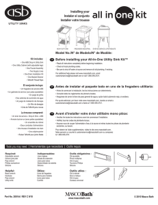 Installing your Instalar el conjunto Installer votre trousse