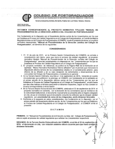 DICTAMEN CORRESPONDIENTE {ti. PROYECTO NORMAT!VO