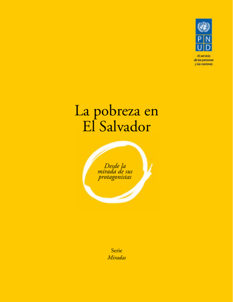 La pobreza en El Salvador