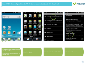 Huawei Y220 - Configurar Internet en celular Android