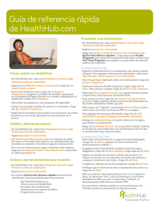 Guía de referencia rápida de HealthHub.com