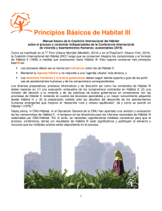 Principios Básicos d Principios Básicos de Habitat III Habitat III