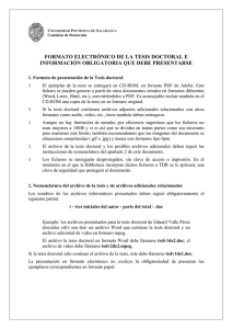 Formato electrónico de la Tesis - Universidad Pontificia de Salamanca