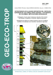estratigrafia de algunos depositos del cretaceo - Geo-Eco-Trop