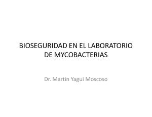 Bioseguridad en el laboratorio de TB