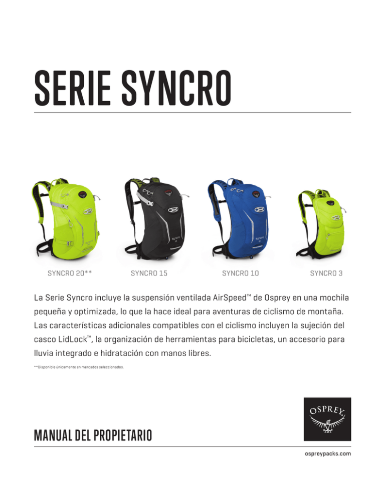 Syncro Osprey Packs