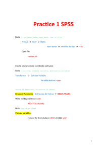 Practice 1 SPSS