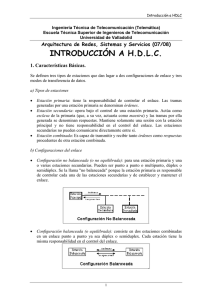 Apuntes de HDLC - Escuela Técnica Superior de Ingenieros de