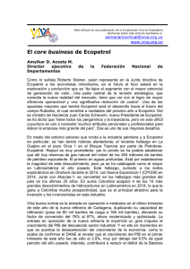 El core business de Ecopetrol - Corporación Viva la Ciudadanía