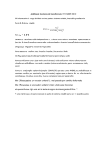 Análisis de funciones de transferencia EFCH 2009-04