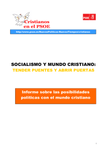 SOCIALISMO Y MUNDO CRISTIANO: