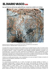 Las primeras pinturas paleolíticas navarras están en Urdax