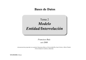 Modelo Entidad/Interrelación - Escuela Superior de Informática