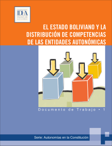 el Estado boliviano y la distribución de competencias de las