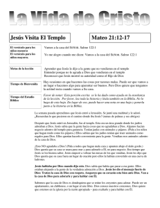 Jesús Visita El Templo Mateo 21:12-17