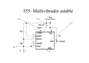 555- Multivibrador astable