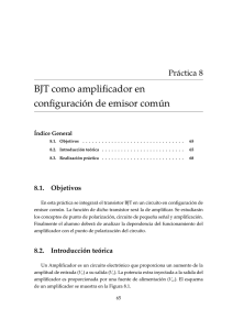 BJT como amplificador en configuración de emisor común