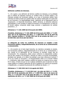 Conflicto de intereses - Procuraduría General de la República