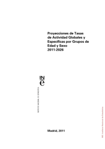 Proyecciones de Tasas de Actividad Globales y Específicas por