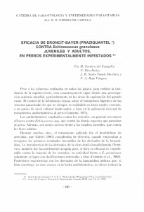 EFICACIA DE DRONCIT—BAYER (PRAZIQUANTEL