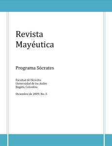 Revista Mayéutica - Programa Sócrates